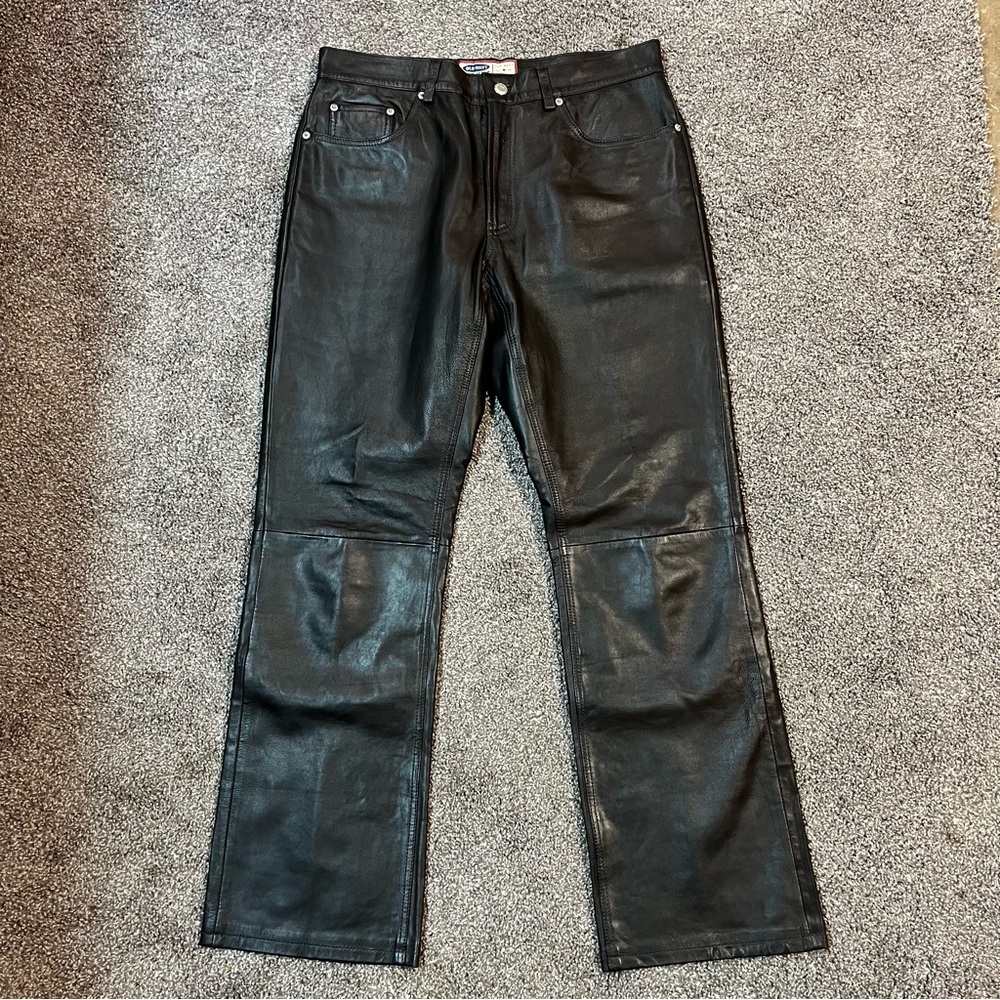 Old Navy leather pants.